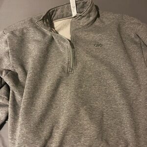 ALO Yoga Heather Gray Half-Zip Pullover